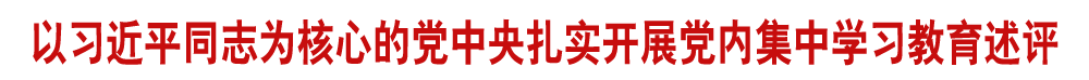 以習(xí)近平同志為核心的黨中央扎實(shí)開(kāi)展黨內(nèi)集中學(xué)習(xí)教育述評(píng)